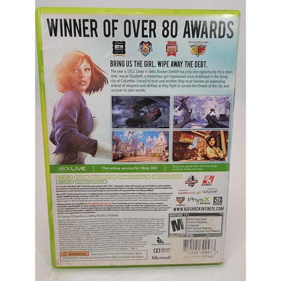 BioShock Infinite (Microsoft Xbox 360, 2013) - Picture 2 of 5
